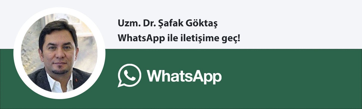 Uzm. Dr. Şafak Göktaş whatsapp butonu