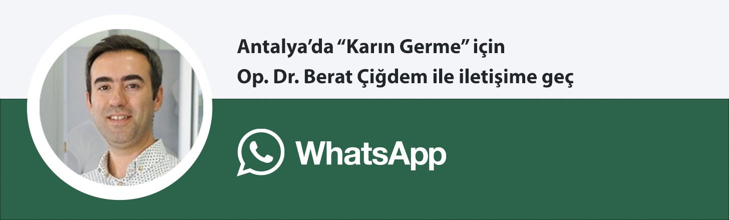 Op. Dr. Berat Çiğdem karın germe whatsapp butonu