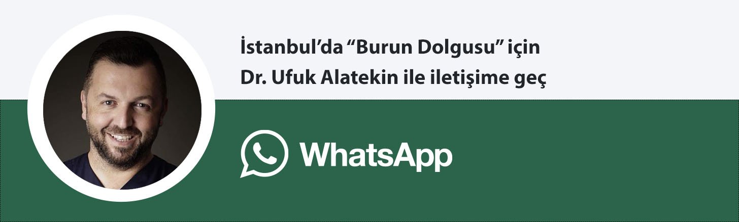 Dr. Ufuk Alatekin burun dolgusu whatsapp butonu