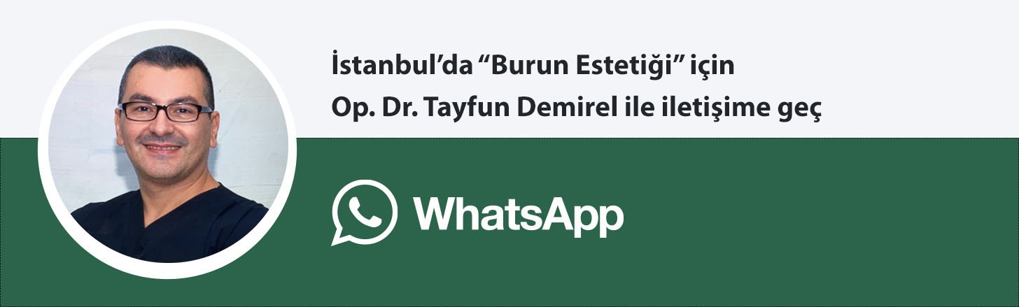 Op. Dr. Tayfun Demirel burun estetiği whatsapp butonu