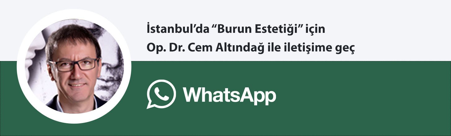 Op. Dr. Cem Altındağ burun estetiği whatsapp butonu