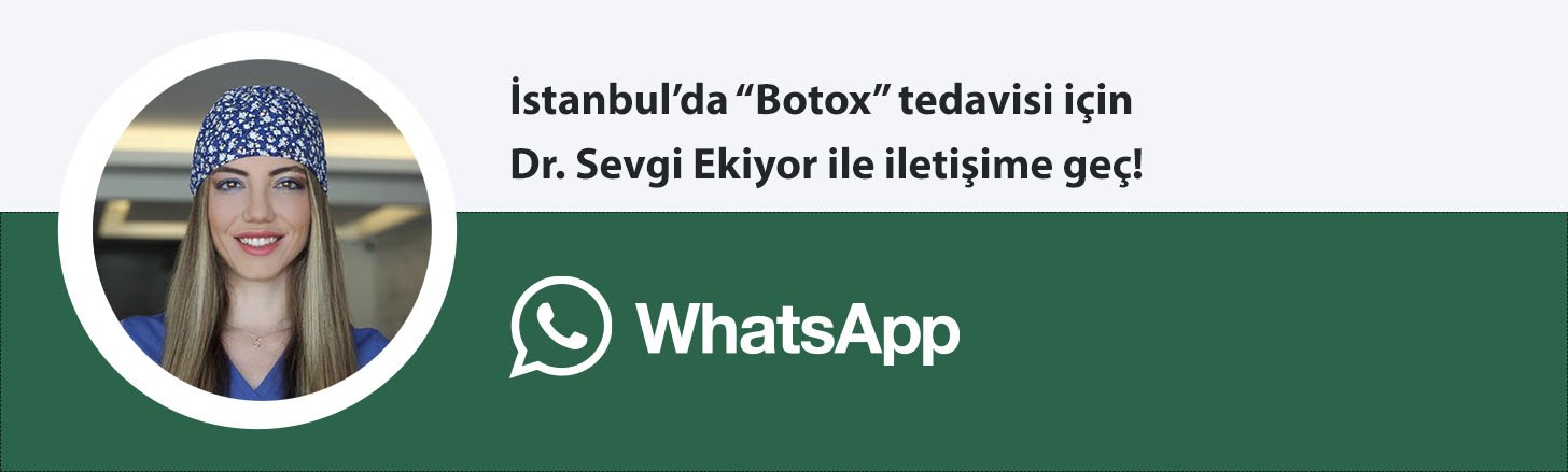 Dr. Sevgi Ekiyor botox whatsapp butonu