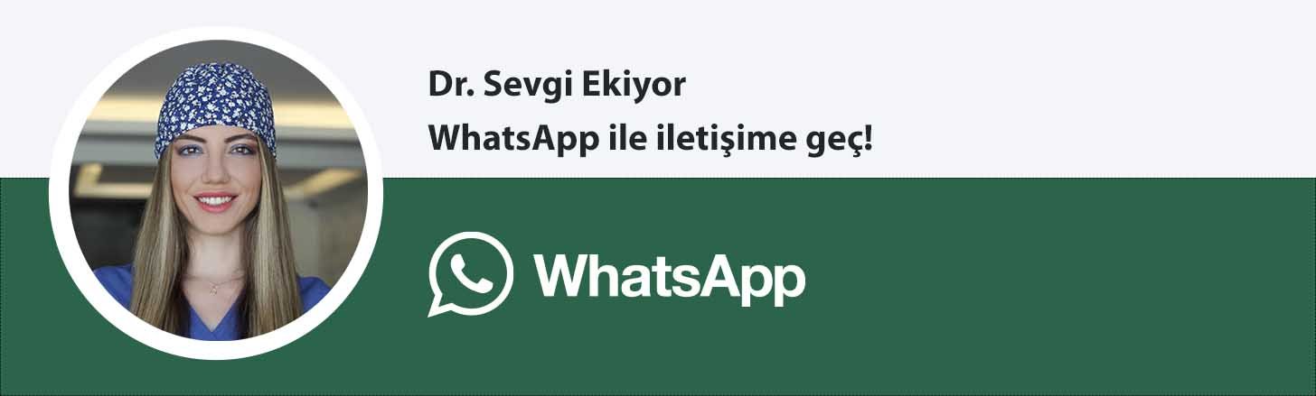 Dr. Sevgi Ekiyor whatsapp butonu