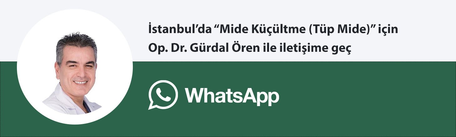 Op. Dr. Gürdal Ören mide küçültme whatsapp butonu
