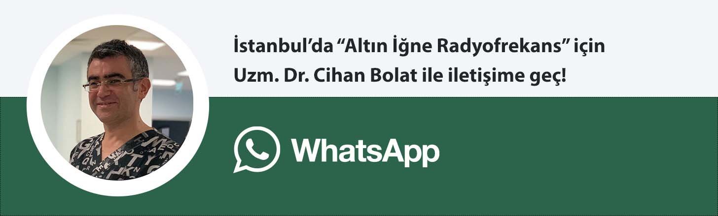 Uzm. Dr. Cihan Bolat altın iğne whatsapp butonu